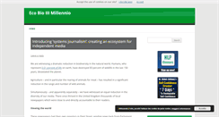 Desktop Screenshot of ecobio3millennio.com